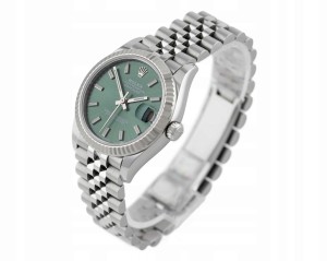 ROLEX DATEJUST 31 JUBILEE STEEL/WHITE GOLD 18K MINT GREEN DIAL REF. 278274 FULL SET