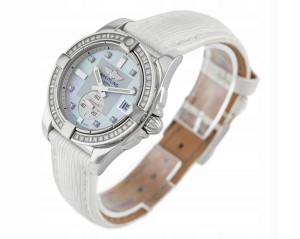 BREITLING GALACTIC 36 DIAMONDS MOP PEARL DIAL REF. A3733053/A717 FULL SET
