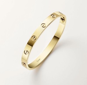BRANSOLETKA CARTIER LOVE ŻÓŁTE ZŁOTO ROZMIAR 19