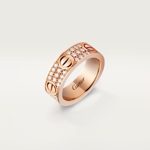 OBRĄCZKA CARTIER LOVE - CLASSIC MODEL - PAVE