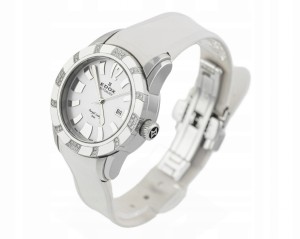 EDOX ROYAL LADY DATE DIAMONDS REF.37007 FULL SET