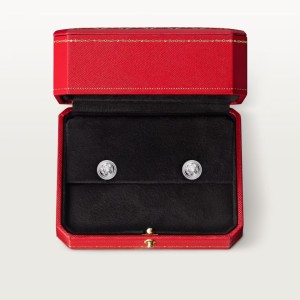 CARTIER D'AMOUR STUD białe złoto - KOLCZYKI 