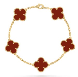 VAN CLEEF & ARPELS VINTAGE ALHAMBRA CARNELIAN