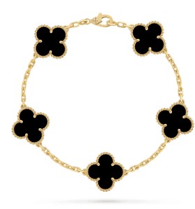 VAN CLEEF & ARPELS VINTAGE ALHAMBRA ONYX