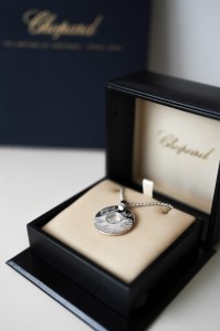 Chopard Chopardissimo Happy Diamonds naszyjnik z białego złota